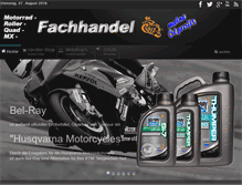 Tablet Screenshot of motorrad-fachhandel.com